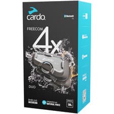 Image of Cardo Freecom 4X Duo Motorcycle Motorbike Bluetooth Intercom System Black