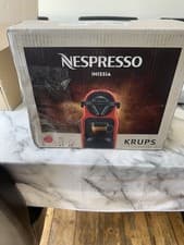 Image of Nespresso Inissia Coffee Machine, Red, BRAND NEW BUT BOX  IS DAMAGED