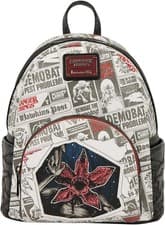 Image of Loungefly Stranger Things 5 Demogoron Newspaper Mini Backpack