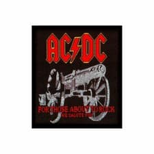 Image of AC/DC FOR THOSE ABOUT TO ROCK GLITTER PATCH SEW ON PATCH 7.5cm x 7cm