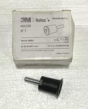 Image of 3M Roloc Holder No.1 9884 – Box of 5 – 25mm Backing Pad – 6mm Shank – MOS 25000
