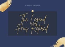 Image of The Legend Has Retired Happy Retirement Guest Book: Retirement Guestbook, Leavi