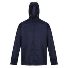 Image of Regatta Pro Packaway navy men's waterproof hooded jacket #TRW248