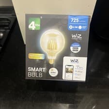 Image of 4lite WiZ Smart LED Filament Bulb G125 Amber WiFi E27 Alexa Google 