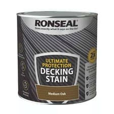 Image of Ronseal Decking Stain Paint Ultimate Protection Rich Colour Extra Tough 2.5L/5L