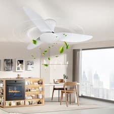 Image of 6 Speed Large LED Ceiling Fan with Lighting LED Light Smart Remote & App Control