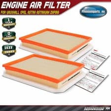 Image of 2x Air Filter for Opel Vauxhall Zafira B A05 Astra H A04	2004-2015 93183389 New