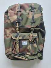 Image of Herschel Little America Backpack Rucksack New With Tags Green Camo RRP £105