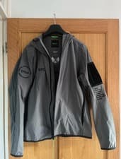 Image of Hugo Boss finance Urban-X Grey Windbreaker Jacket With Good Size S