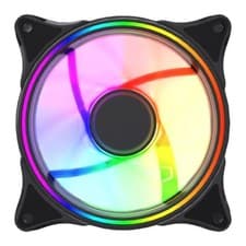 Image of Infinity 120mm Case Fan PWM 4-Pin ARGB Dual-Ring LED PC Cooling Fan Black