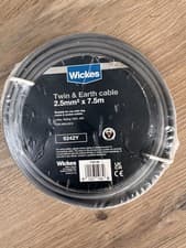 Image of Twin & Earth Cable - 2.5mm2 x 7.5m Wicked
