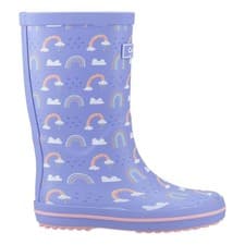 Image of Cotswold Charlbury Junior Wellington Boots Waterproof Kids Wellies Purple