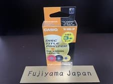 Image of Casio TR-18BK-3P Black Ink Ribbon Disc Title Printer 3pcs Cassette Free Shipping