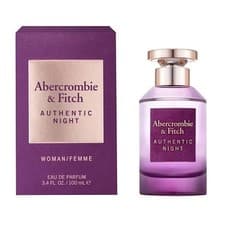 Image of ABERCROMBIE & FITCH AUTHENTIC NIGHT POUR FEMME 100ML EDP PERFUME NEW & SEALED
