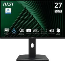 Image of New MSI PRO 27" MP275PG FHD 100Hz Adaptive Sync IPS Monitor Black