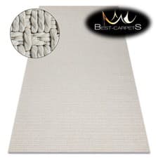 Image of MODERN original SISAL RUG 'ORIGI' cream flat-woven hard-wearing EASY to CLEAN
