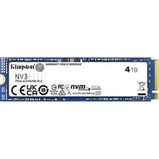 Image of Kingston NV3 (SNV3S/4000G) 4TB NVMe SSD, M.2 Interface, PCIe Gen4, 2280