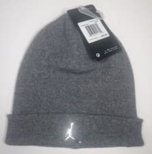 Image of Air Jordan Youth Utility Beanie Knit Winter Hat Carbon Heather New