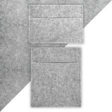 Image of Monster Shop Van Carpet Lining & Storage Pouches - Silver Grey