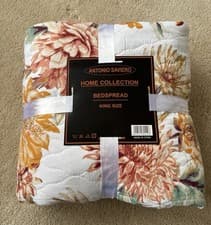 Image of Quality quilted Reversible Bedspread Bedcover King Double Size