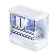 Image of Jonsbo D200 PC Case, Mini Tower, mATX, Tempered Glass - white