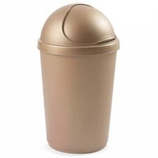 Image of New Large 50L Plastic Bullet Bin Rubbish Bins Office kitchen Larger Opening Lid