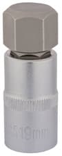 Image of Draper 19X55MM HEX SOCKET BIT-1/2SD 16305 1/2" Sq. Dr. Metric Hexagonal Socket