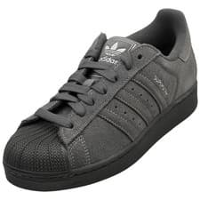 Image of adidas Superstar Ii Unisex Fashion Trainers in Dark Grey - 9 UK