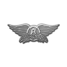 Image of Aerosmith Logo Metal Pin Button Badge Official Hard Rock Metal Band Merch