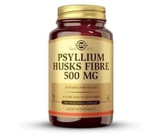 Image of Solgar Psyllium Husks Fibre 500mg 200 Vegetable Capsules Vegan Gluten Dairy Free