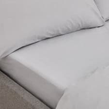 Image of Bianca 100% Organic Cotton 200 Thread Count Fitted Sheet Soft Bedding Linen UK