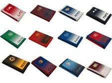 Image of Football FC Club Wallet Fade Design Credit Card Coins Pouch Official Licensed