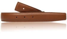 Image of Tan Cognac Brown Black H Belt 32mm Reversible Leather Strap without Buckle NEW