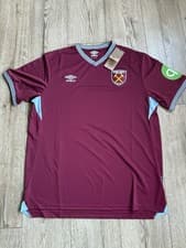Image of West Ham Utd Home Shirt Brand New 25/26 XL Adult Official Product Unsponsored