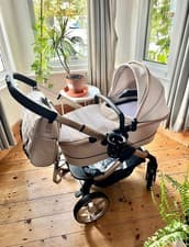 Image of iCandy Peach 7 Biscotti Edition Pushchair & Carrycot with Accessories Bundle