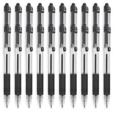 Image of Zebra Z-Grip Retractable Ballpoint Pens 1.0mm Black Ink Pack of 40