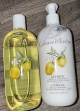 Image of Crabtree & Evelyn Citron Body Lotion With Honey & Coriander & Bath & Shower Gel