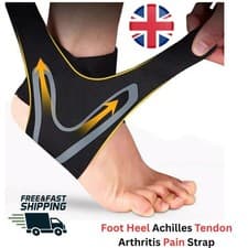 Image of Ankle Support Compression Brace Foot Heel Achilles Tendon Arthritis Pain Strap