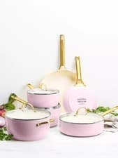 Image of GreenPan Padova Reserve Pink Saucepan 6 Piece Set - RP £395.00