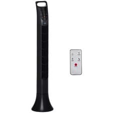 Image of HOMCOM LED 36 Inch Tower Fan 3 Speed Remote Controller, Black