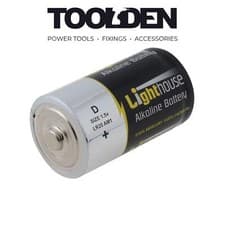 Image of Lighthouse L/HBATD D LR20 Alkaline Batteries 14800 mAh (Pack 2)