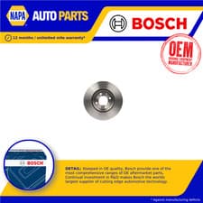 Image of 2x Brake Discs Pair Vented Front 262mm 0986479R80 Bosch Set 45251SCC900 BD1877