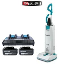 Image of Makita DVC560 36V Brushless Upright Vacuum Cleaner + 2 x 6Ah Batteries & Charger