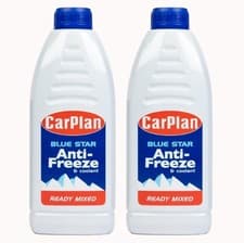 Image of CarPlan Blue Star Ready Mixed Antifreeze & Coolant - 1L x 2
