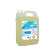 Image of 2Work Thin Bleach Fresh Scent 5 Litre Bulk Bottle - Free 24h Delivery