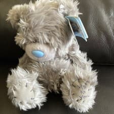 Image of Me To You - Handmade with Love Grey Tatty Teddy Bear 12 cm Sitting New with Tags