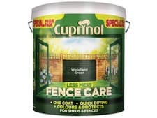 Image of Cuprinol Less Mess Fence Care Woodland Green 6L