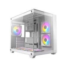 Image of ANTEC CX800 Mid Tower Gaming Case, White, 270 View Glass, ARGB Reverse Fans