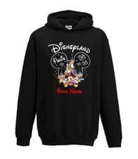 Image of Personalised Disney Mickey Minnie Family Tour Trip Disneyland 2025 Hoodie, Top