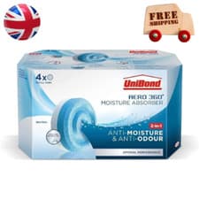 Image of Unibond Aero 360° Pack of 4x 450G Tablets Moisture Absorber-Neutral Refills Tab